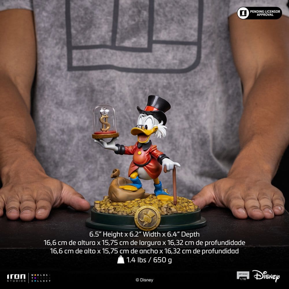 Duck Tales Art Scale Statue 1/10 Uncle Scrooge McDuck 17 cm 0042882337386