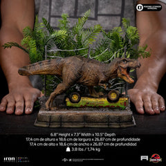 Jurassic Park Icons Statue T-Rex Breakout Set A 17 cm 0042882337652