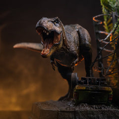 Jurassic Park Icons Statue T-Rex Breakout Set A 17 cm 0042882337652