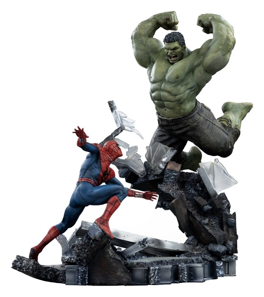 Marvel Comics Art Scale Statue 1/10 Spider-Man vs Hulk 38 cm 0042882338079