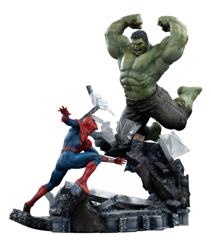 Marvel Comics Art Scale Statue 1/10 Spider-Man vs Hulk 38 cm 0042882338079