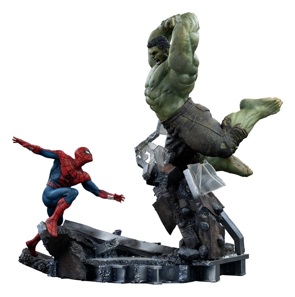 Marvel Comics Art Scale Statue 1/10 Spider-Man vs Hulk 38 cm 0042882338079