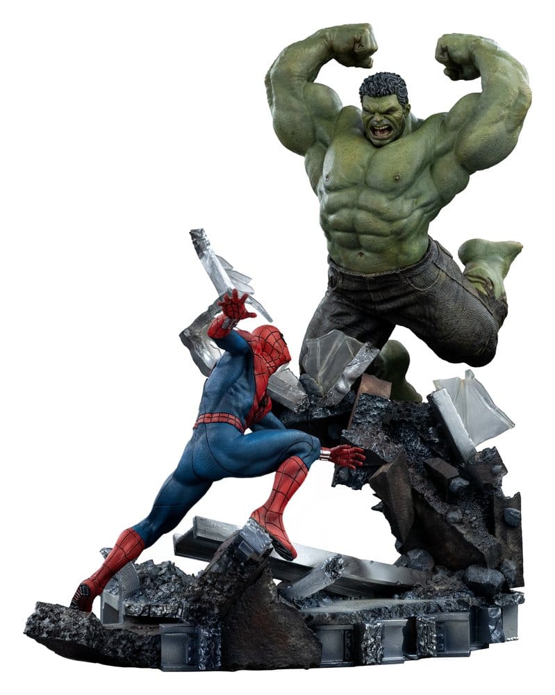 Marvel Comics Art Scale Statue 1/10 Spider-Man vs Hulk 38 cm 0042882338079