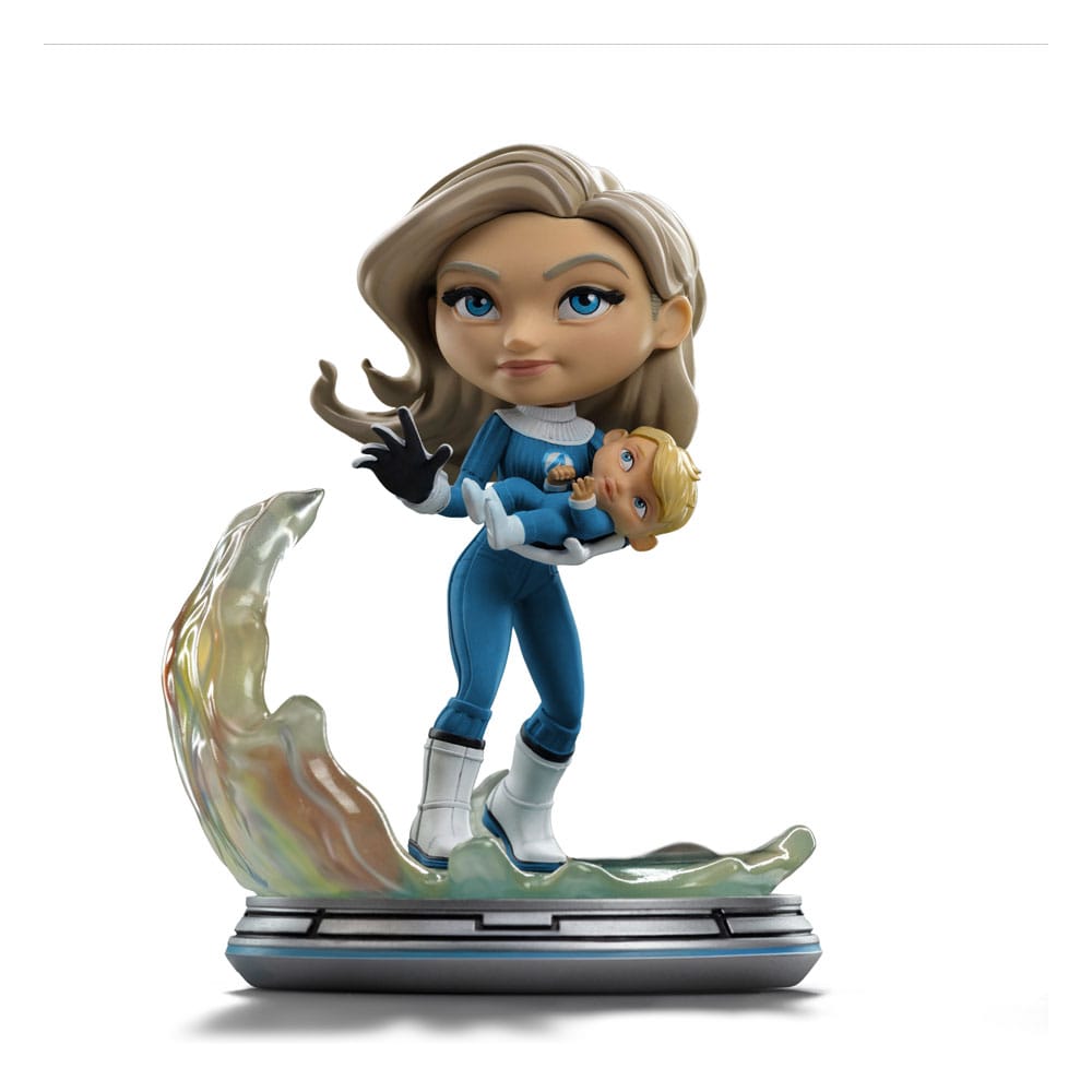 Fantastic Four Mini Co. PVC Figure Invisible Woman and Franklin 15 cm 0618231957712