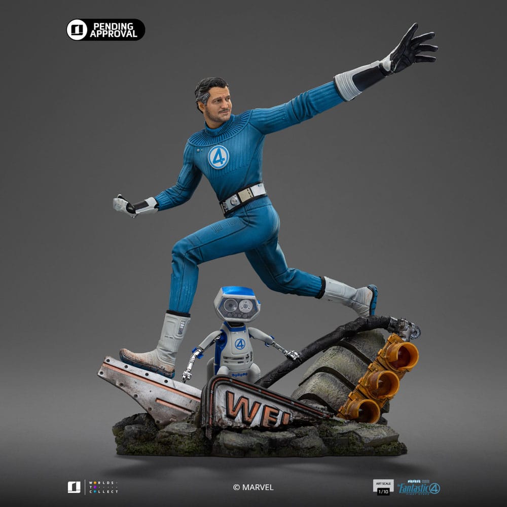 Fantastic Four Art Scale Statue 1/10 Mr. Fantastic and H.E.R.B.I.E 26 cm 0618231957767
