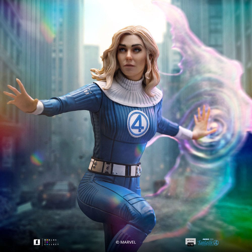 Fantastic Four Art Scale Statue 1/10 Invisible Woman and Franklin 28 cm               0618231957774
