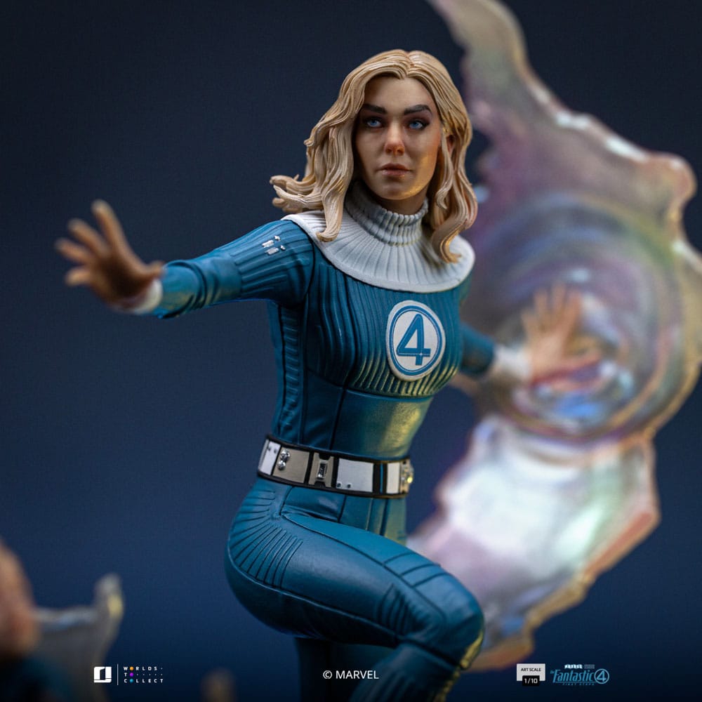 Fantastic Four Art Scale Statue 1/10 Invisible Woman and Franklin 28 cm               0618231957774