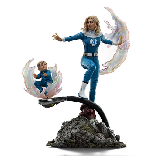 Fantastic Four Art Scale Statue 1/10 Invisible Woman and Franklin 28 cm 0618231957774