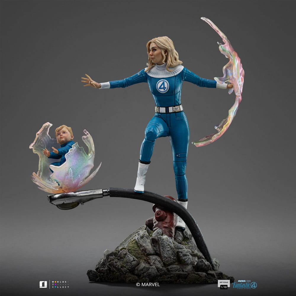 Fantastic Four Art Scale Statue 1/10 Invisible Woman and Franklin 28 cm 0618231957774