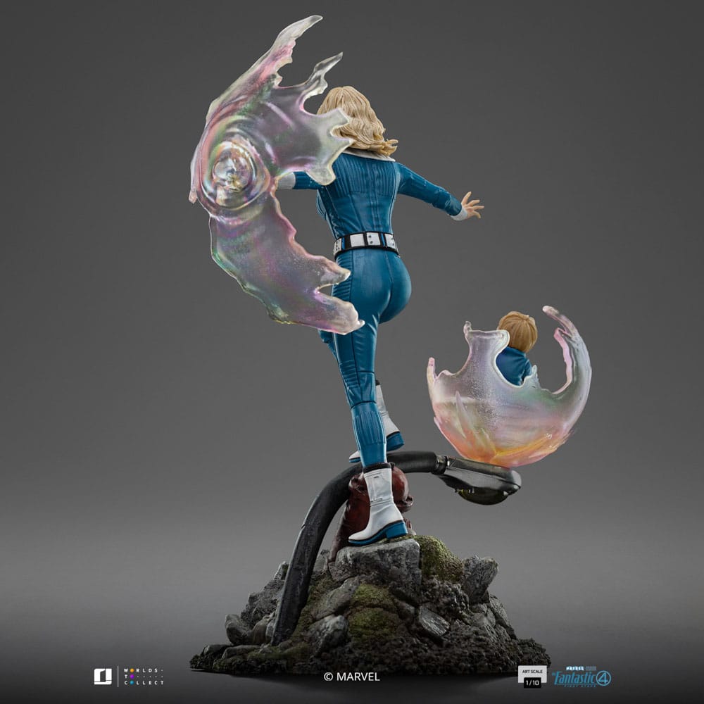 Fantastic Four Art Scale Statue 1/10 Invisible Woman and Franklin 28 cm 0618231957774