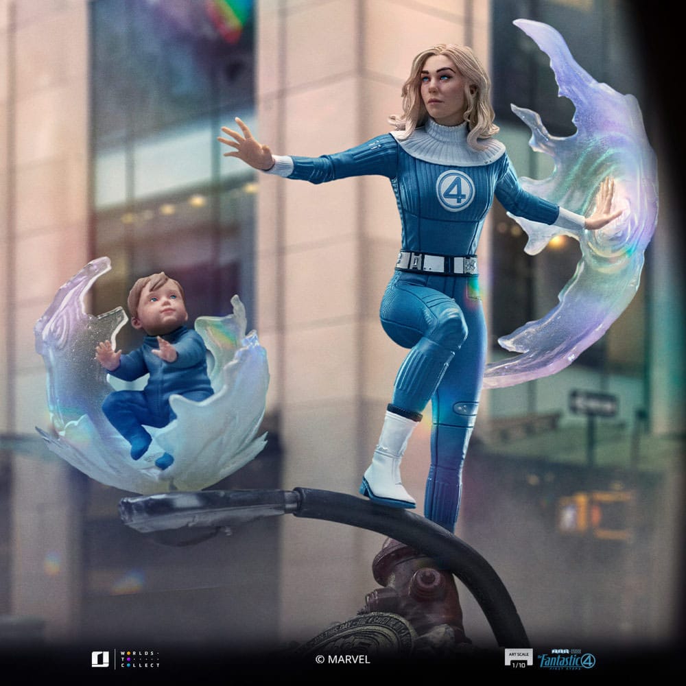 Fantastic Four Art Scale Statue 1/10 Invisible Woman and Franklin 28 cm 0618231957774