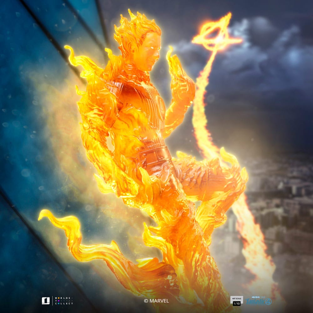 Fantastic Four Art Scale Statue 1/10 Human Torch 30 cm               0618231957804