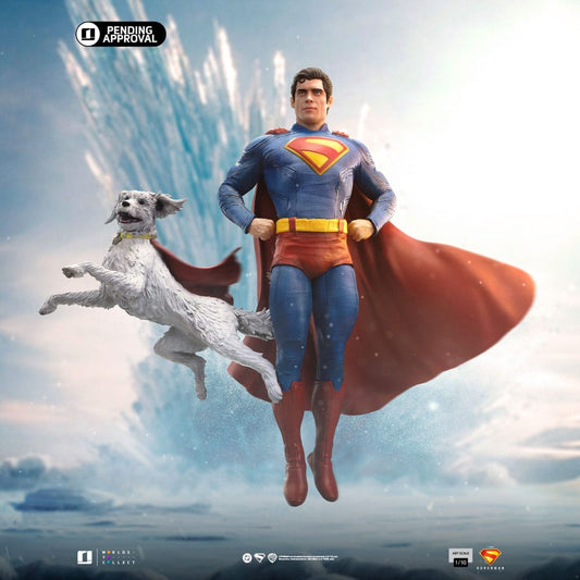 Superman Legacy Art Scale Statue 1/10 Superman & Krypto 32 cm 0618231957828