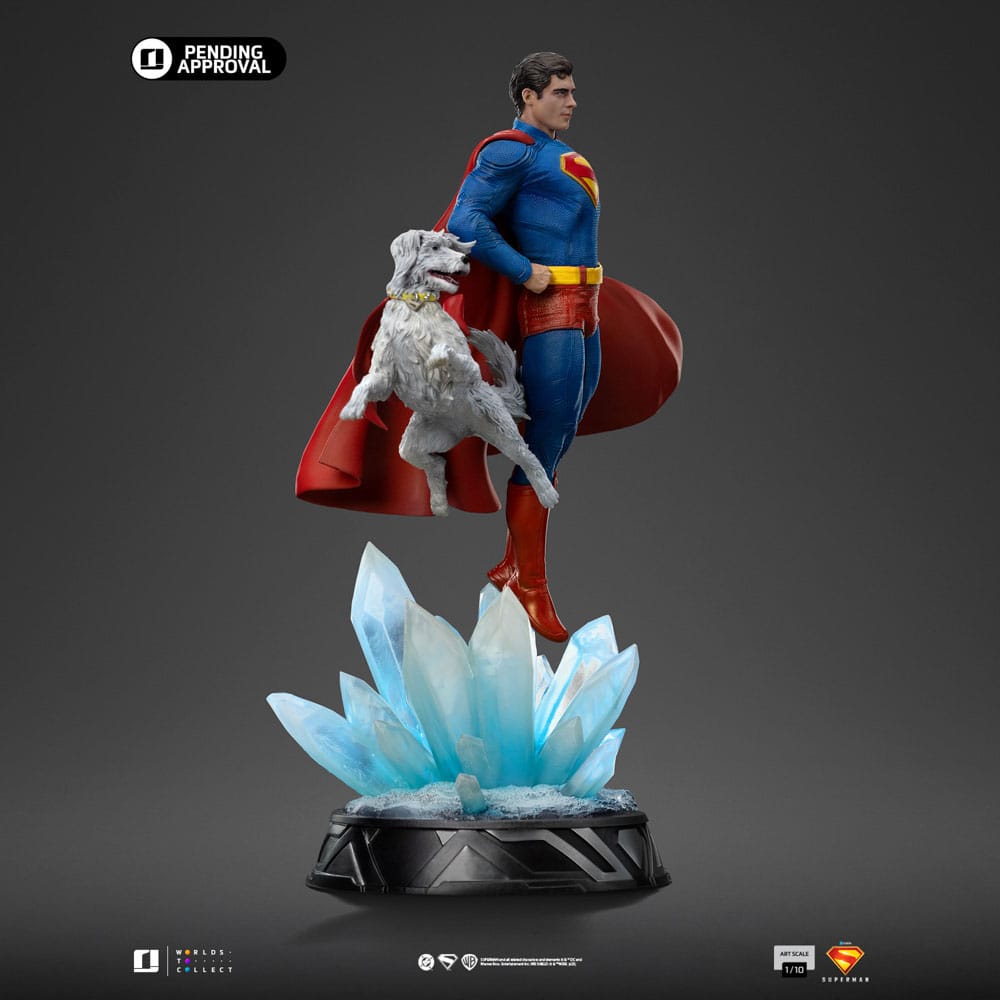 Superman Legacy Art Scale Statue 1/10 Superman & Krypto 32 cm 0618231957828