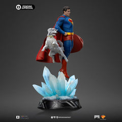 Superman Legacy Art Scale Statue 1/10 Superman & Krypto 32 cm 0618231957828