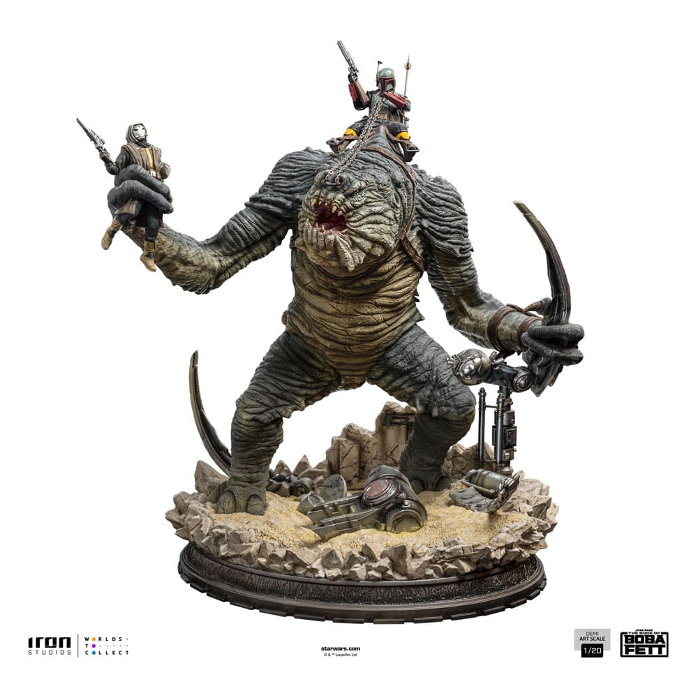 The Book of Boba Fett Demi Art Scale Statue 1/20 Boba Fett & Rancor 38 cm 0618231953202