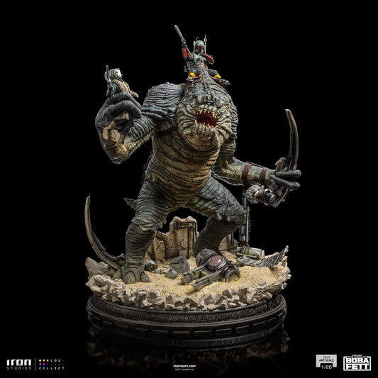 The Book of Boba Fett Demi Art Scale Statue 1/20 Boba Fett & Rancor 38 cm 0618231953202