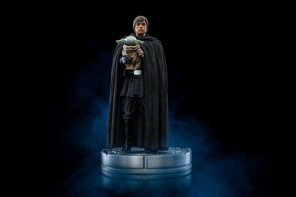 Star Wars The Mandalorian Art Scale Statue 1/10 Luke Skywalker and Grogu 21 cm 0618231950362