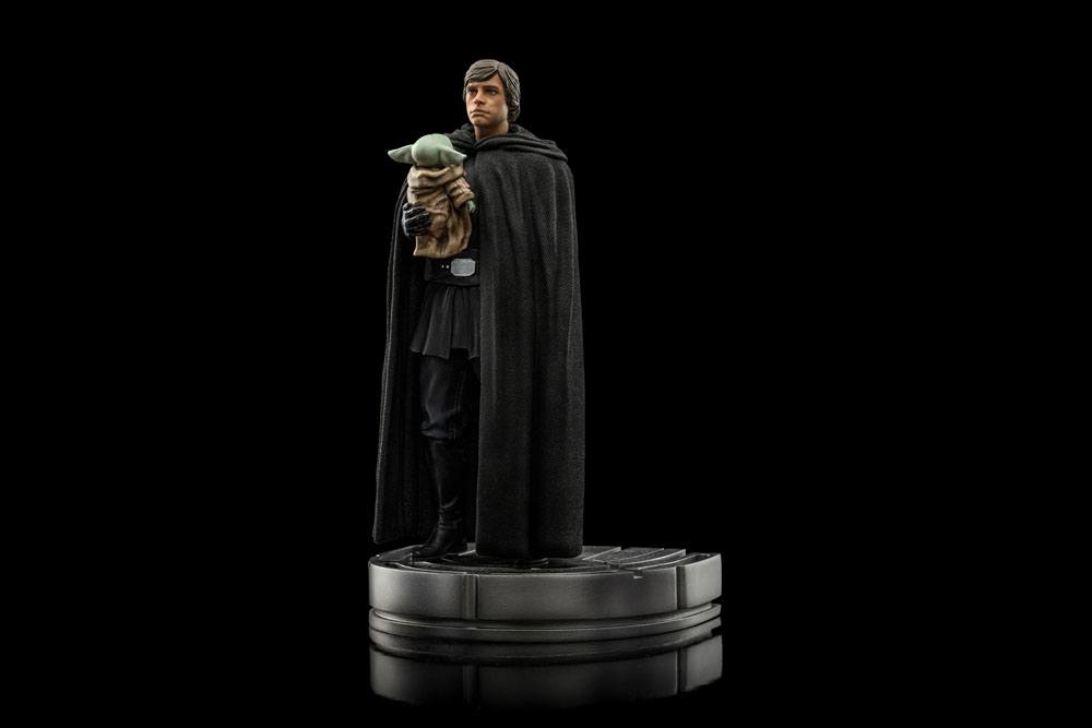 Star Wars The Mandalorian Art Scale Statue 1/10 Luke Skywalker and Grogu 21 cm 0618231950362