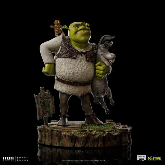 Shrek Deluxe Art Scale Statue 1/10 Shrek, Donkey and The Gingerbread Man 26 cm 0618231951963