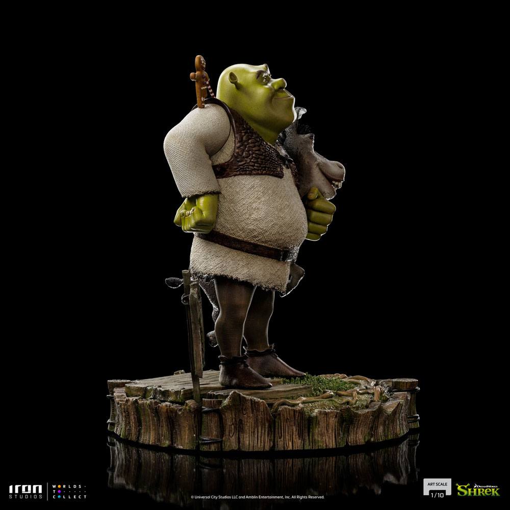 Shrek Deluxe Art Scale Statue 1/10 Shrek, Donkey and The Gingerbread Man 26 cm 0618231951963