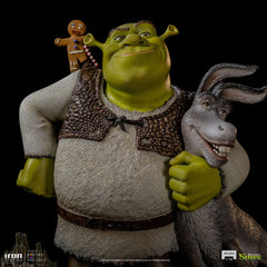 Shrek Deluxe Art Scale Statue 1/10 Shrek, Donkey and The Gingerbread Man 26 cm 0618231951963