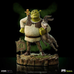 Shrek Deluxe Art Scale Statue 1/10 Shrek, Donkey and The Gingerbread Man 26 cm 0618231951963