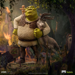 Shrek Deluxe Art Scale Statue 1/10 Shrek, Donkey and The Gingerbread Man 26 cm 0618231951963