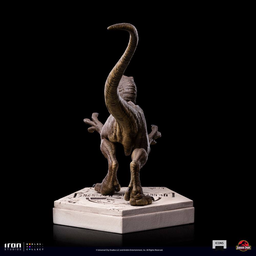 Jurassic World Icons Statue Velociraptor A 9 cm 0618231952014