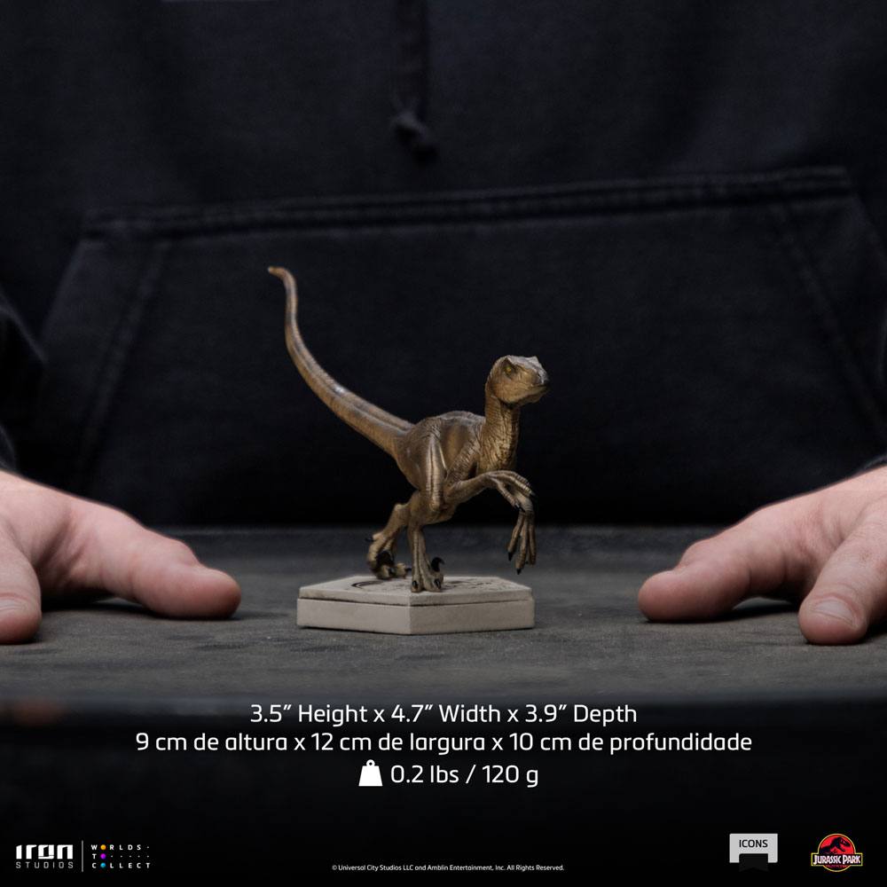 Jurassic World Icons Statue Velociraptor B 9 cm 0618231952021