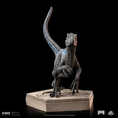 Jurassic World Icons Statue Velociraptor Blue 9 cm 0618231952045