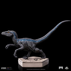 Jurassic World Icons Statue Velociraptor Blue 9 cm 0618231952045