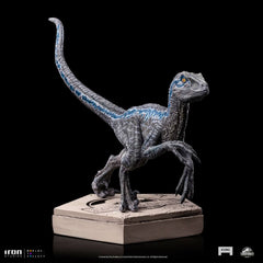 Jurassic World Icons Statue Velociraptor Blue 9 cm 0618231952045