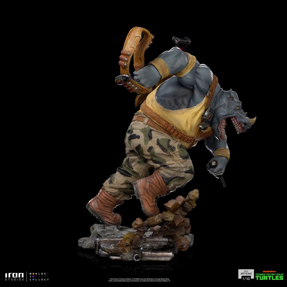 Teenage Mutant Ninja Turtles BDS Art Scale Statue 1/10 Rocksteady 24 cm 0618231953219