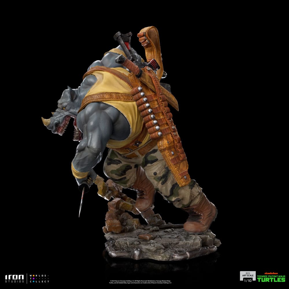 Teenage Mutant Ninja Turtles BDS Art Scale Statue 1/10 Rocksteady 24 cm 0618231953219