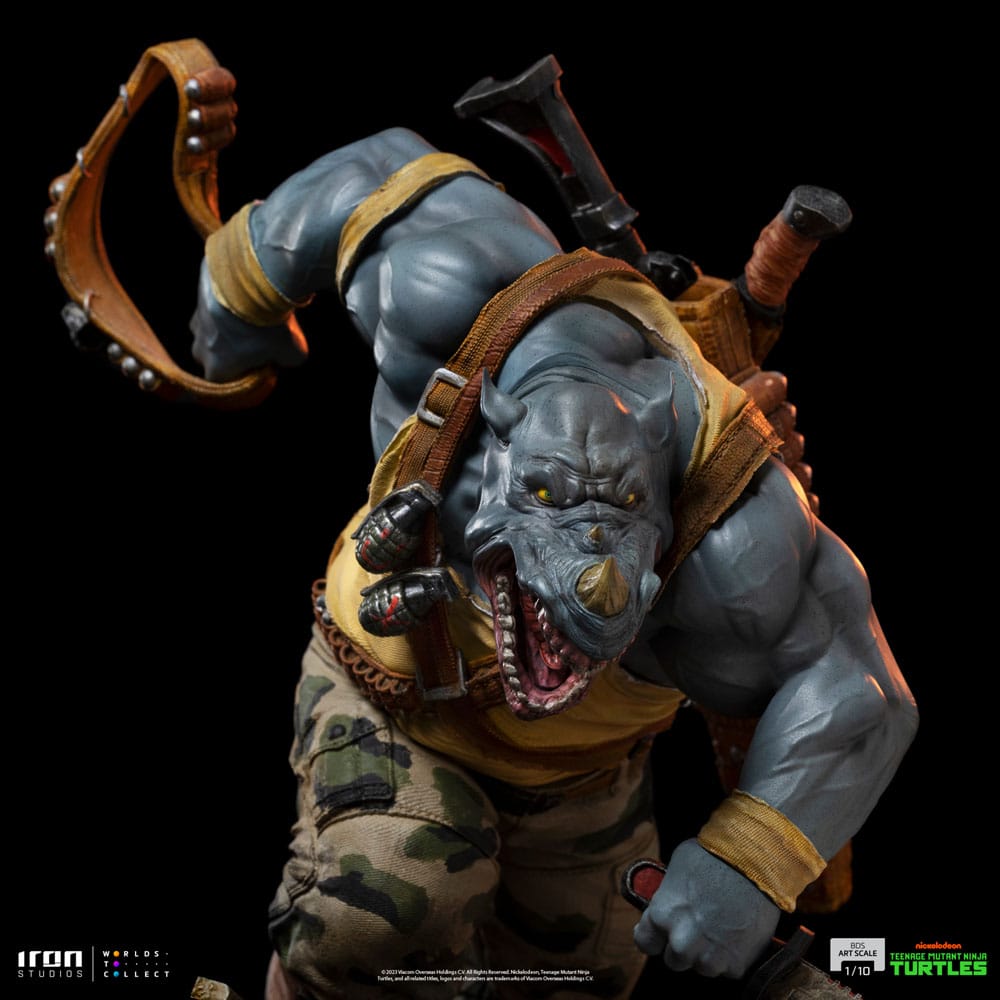Teenage Mutant Ninja Turtles BDS Art Scale Statue 1/10 Rocksteady 24 cm 0618231953219