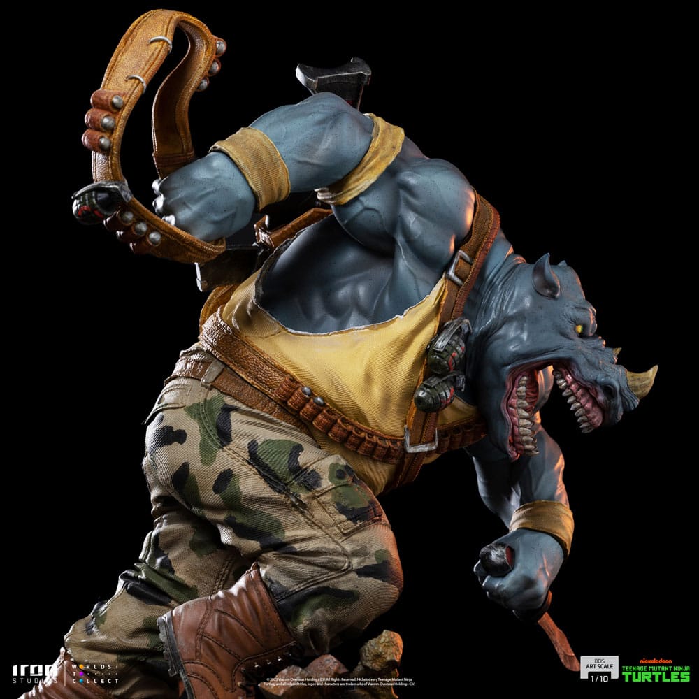 Teenage Mutant Ninja Turtles BDS Art Scale Statue 1/10 Rocksteady 24 cm 0618231953219