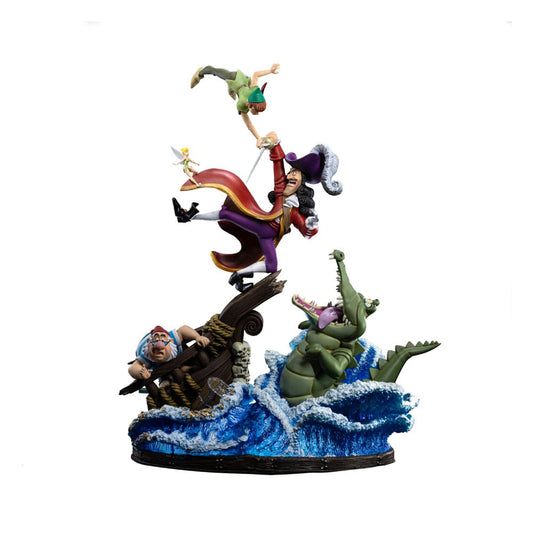 Disney Deluxe Art Scale Statue 1/10 Peter Pan vs. Hook 42 cm 0618231954735