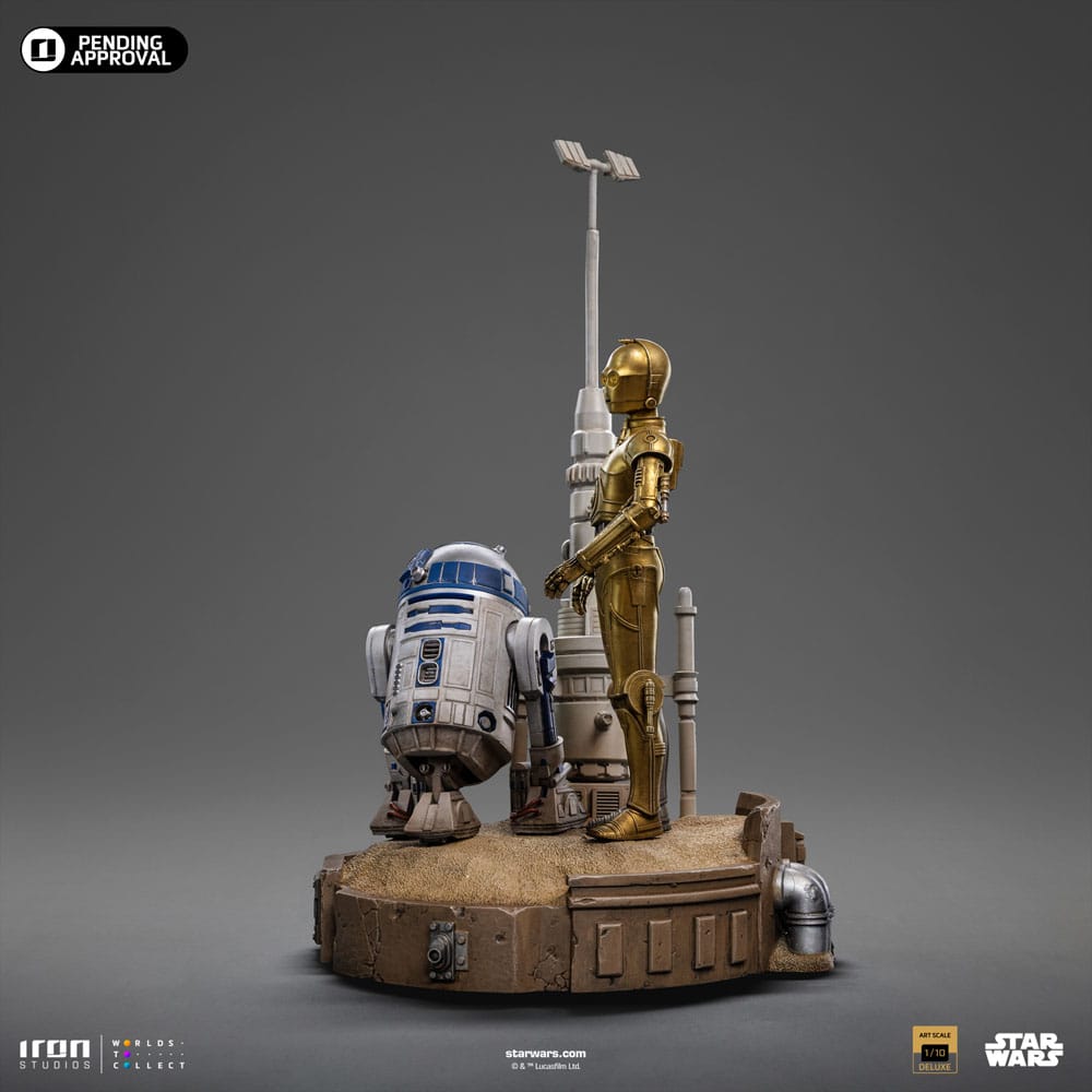 Star Wars Deluxe Art Scale Statue 1/10 C-3PO & R2D2 31 cm 0618231954988