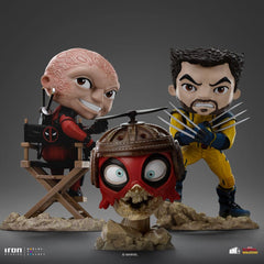 Deadpool & Wolverine Mini Co. PVC Figure Deadpool and Wolverine set Unmasked 14 cm 0618231955817