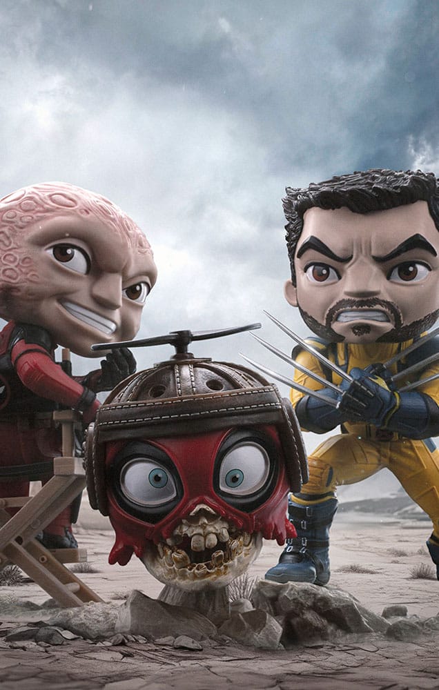 Deadpool & Wolverine Mini Co. PVC Figure Deadpool and Wolverine set Unmasked 14 cm 0618231955817