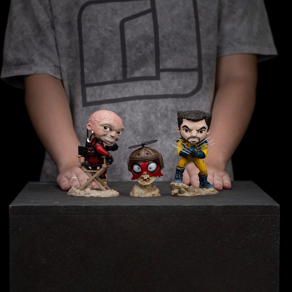 Deadpool & Wolverine Mini Co. PVC Figure Deadpool and Wolverine set Unmasked 14 cm 0618231955817