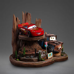 Cars Deluxe Art Scale Statue 1/10 Lightning Mcqueen & Tow Mater 31 cm    0618231956708