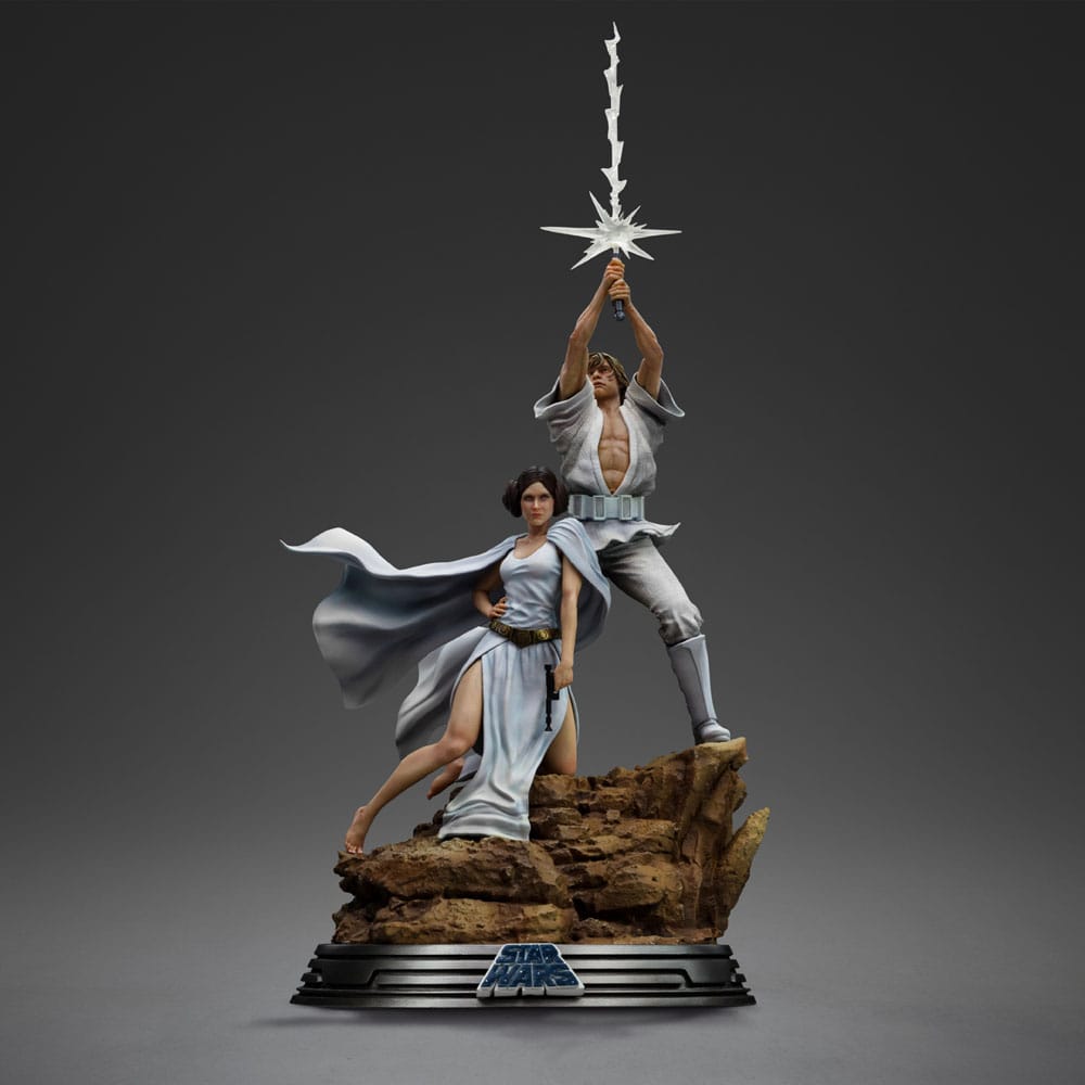 Star Wars Deluxe Art Scale Statue 1/10 Luke and Leia 41 cm               0618231957019