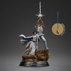 Star Wars Deluxe Art Scale Statue 1/10 Luke and Leia 41 cm               0618231957019