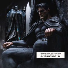 DC Comics Legacy Replica Statue 1/4 Batman and Bruce Wayne 79 cm 0618231957057