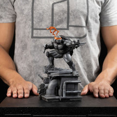 Teenage Mutant Ninja Turtles Art Scale Statue 1/10 Michelangelo Black and White Variant 26 cm heo exclusive 0618231957323