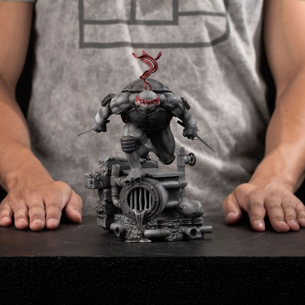 Teenage Mutant Ninja Turtles Art Scale Statue 1/10 Raphael Black and White Variant 26 cm heo exclusive 0618231957330