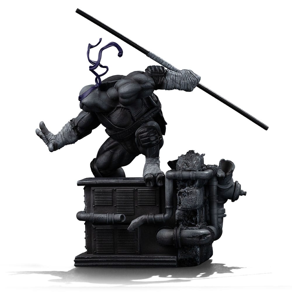 Teenage Mutant Ninja Turtles Art Scale Statue 1/10 Donatello Black and White Variant 26 cm heo exclusive 0618231957347