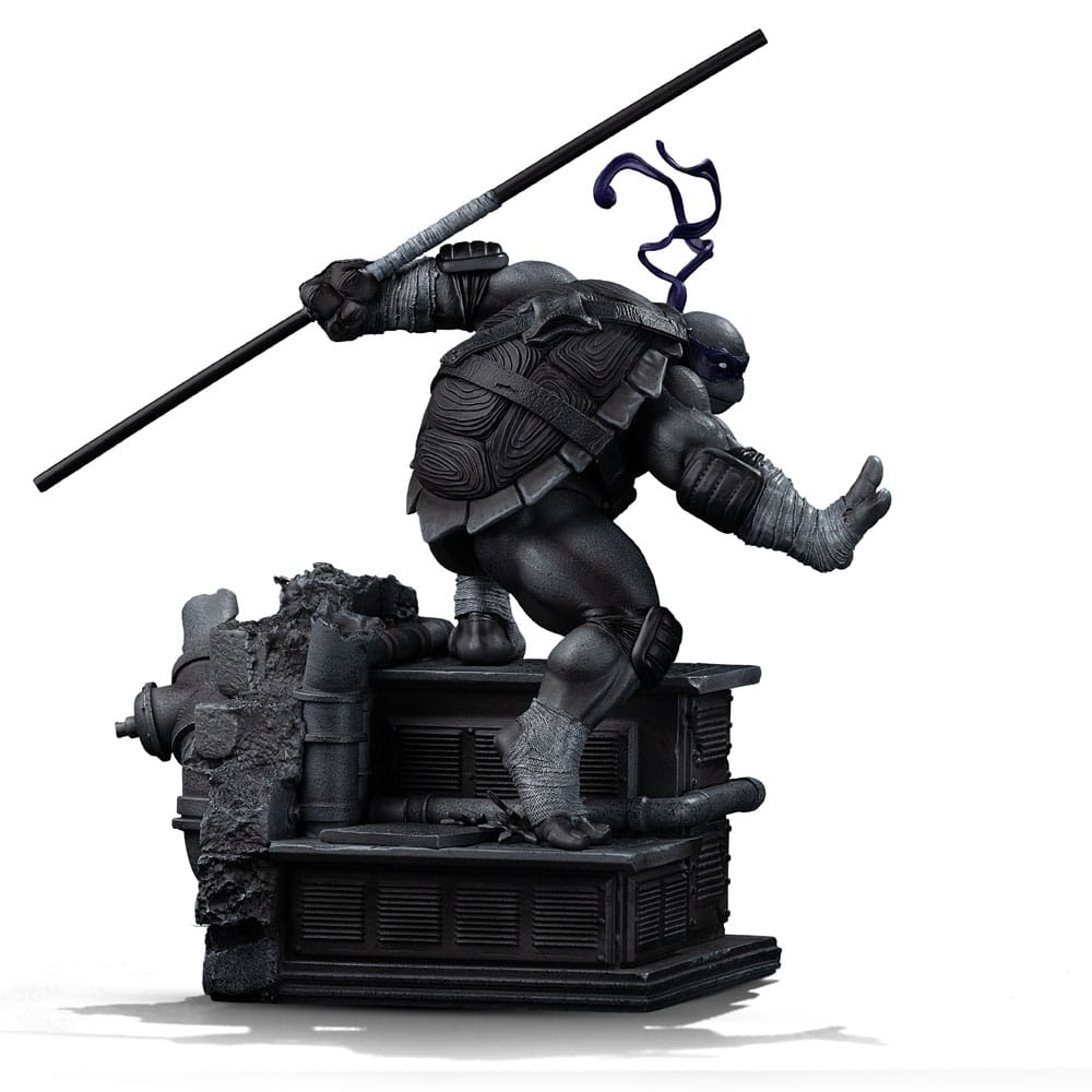 Teenage Mutant Ninja Turtles Art Scale Statue 1/10 Donatello Black and White Variant 26 cm heo exclusive 0618231957347